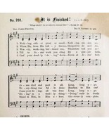 1883 Gospel Hymn It Is Finished Sheet Music Victorian Religious Church A... - $14.99