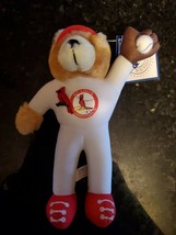 St. Louis Cardinals MLB 8&quot; Plush Bear Genuine Good Stuff Stuffed Animal ... - £15.09 GBP