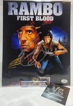 RARE Sylvester Stallone Hand Signed &quot;RAMBO&quot; 8x10 Photo w/coa - £284.18 GBP