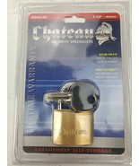 Chateau 1 1/2&quot; Sold Brass Padlock High Security Anti-pick Key Lock C950/40 - $13.71 CAD