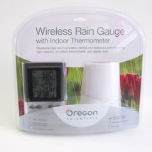 Oregon Scientific Wireless Rain Gauge With Indoor Thermometer New Sealed - £46.37 GBP