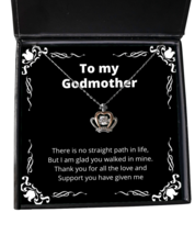 To my Godmother, No straight path in life - Crown Pendant Necklace. Model  - £31.92 GBP