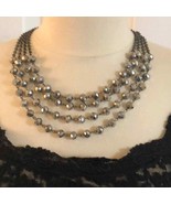 Silver bead necklace - $358.13 MXN