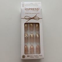 Impress Press On Manicure Holiday Design - Sparkling Snow (Pack of 1) - £15.94 GBP