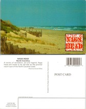 North Carolina(NC) Nags Head Truck People on Beach Ocean View Vintage Postcard - £7.51 GBP