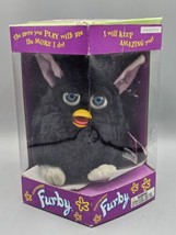 VTG 1998 Furby Black w/Pink Ears, Blue Eyes Model 70-800 Tiger Electroni... - $37.39