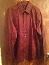 Men&#39;s BOSS by HUGO BOSS Slim Flit Purple Button Down Shirt SZ XL - $44.55