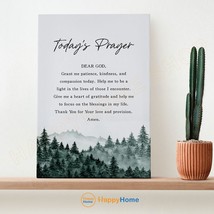 Today&#39;s Prayer Wall Art Daily Prayer Bible Verse Scripture Christian Decor -P992 - £19.70 GBP+