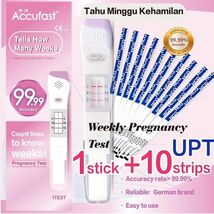 ACCUFAST 1 Pregnancy Weeks  Test Kit Pen + 10Pcs Early Pregnancy Strips ... - $33.82