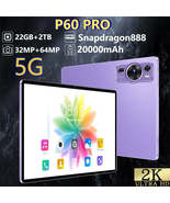 New Original P60 Pro 10.1&#39;&#39;HD Screen 4G 5G Dual Sim Tablet Android 14 ki... - $6.56 CAD+