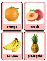 Fruits - 45 Editable Flashcards - Pre School - Educational - PDF Flashcards - £2.30 GBP