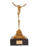 Salvador DALI s/n Bronze SCULPTURE Christ of St John on the Cross 1974 gilded24K - $9,995.00