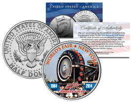 1964 New York WORLD&#39;S FAIR 50th Anniv FERRIS WHEEL TIRE Coin JFK Half Do... - €10,63 EUR
