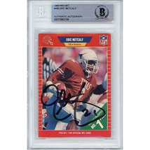 Eric Metcalf Autograph Texas Longhorns Signed 1989 Pro Set On-Card Auto Beckett - £63.29 GBP