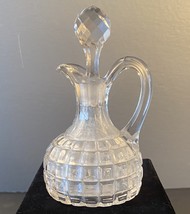 Handsome Hand-blown EAPG Cruet With Prisomed Stopper Early 1900&#39;s - £15.98 GBP