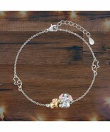 Elephant Bracelet For Woman Sterling Silver Cute Animal Bracelet - $1,922.99 MXN