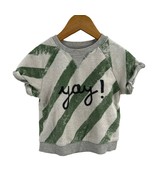 Art Class Green Stripe Yay Short Sleeve Sweatshirt 18 Month - £5.50 GBP