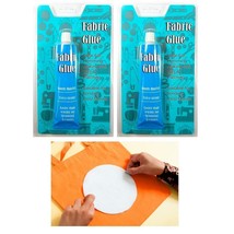 2 Fabric Glue Permanent Strong Adhesive No Sew Fabric Craft Textile Gem ... - £17.95 GBP