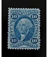 1862-71 10c U.S. Internal Revenue, Power of Attorney, George Washington,... - $1.98