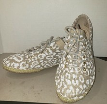 Clarks Espadrilles Leopard Animal Print Shoes Comfort Flats Womens Size 9.5 - $24.70