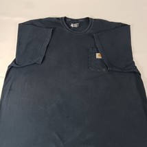 Carhartt Loose Fit Men's Blue Cotton Blend Crewneck T-Shirt Size 3XL Chest 59" image 9