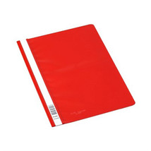 Bantex A4 Flat File with Clear Cover (Red) - £9.47 GBP