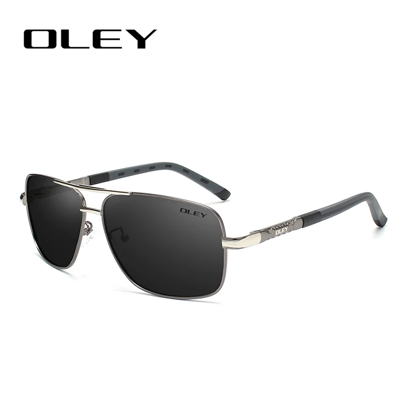 OLEY Men Vintage Aluminum Polarized glasses Classic   glasses Coating Le... - £56.43 GBP