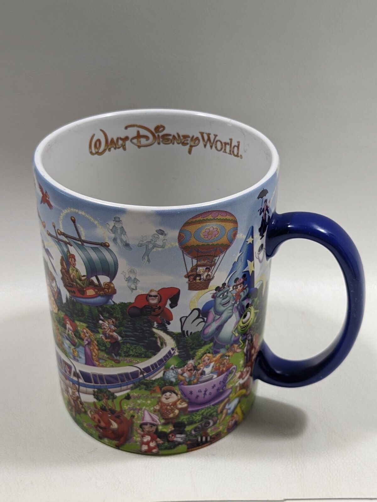 Primary image for DISNEY PIXAR Walt Disney World Graphic Coffee 5” Mug Monorail All Parks