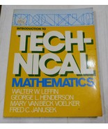 Introduction to Technical Mathematics [Paperback] Walter W. Leffin - £37.06 GBP