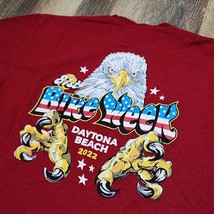 Daytona Bike Week 2022 Shirt Mens 2XL Red USA Eagle Short Sleeve Graphic... - $13.67 CAD