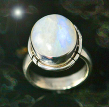 Free W $99 Haunted Ring Ooak Rising Moon Goddess High Magick 925 7 Scholars - £0.00 GBP