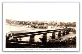 RPPC Longest Covered Bridge in World Hartland New Brunswick Canada Postcard W3 - £2.92 GBP