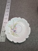 Antique (T&amp;V) France Tressemanes &amp; Vogt Jagged Edge Gold Trimmed Saucer - £18.91 GBP