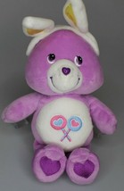 Vtg.Care bears share bear plush purple with bunny ears Easter lolly pops - £7.75 GBP