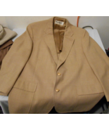 JOHN WEITZ BY PALM BEACH TAN BEIGE 2 BUTTON WEDDING PROM TUX JACKET CHES... - $37.45 CAD
