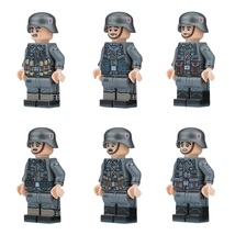 6pcs WW2 German Army German Waffen SS Soldiers Minifigures Building Toys - $19.99