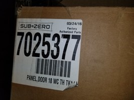 Sub-Zero 7025377 4&quot; Toe Kick Door Panel with Tubular Handle (Left Hinge) ss - £428.31 GBP