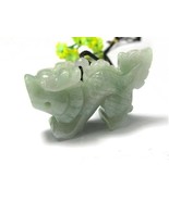 Rare ! Natural  Light Green 12 Zodiac Dragon Jade Pendant - £23.69 GBP
