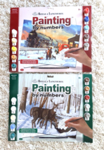 Lot of 2 Paint by Number Kit  Steam Engine Locomotive Train &amp; Deer PBN  ... - $12.99