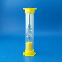 Sand Timer 1 Minute Yellow Hourglass Sandglass Timing Game Piece Teacher Math - £2.95 GBP