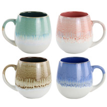 Gibson Home Avery Creek 4 Piece 19.1oz Stoneware Mug Set in Assorted Colors - £45.41 GBP