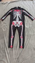 Girls Halloween Skeleton One Piece Suit Size Small (4/5)BRAND NEW. - £11.92 GBP