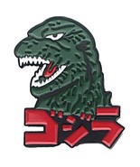 New Horizons Production Godzilla Monster Classic Logo Metal Enamel Pin_AB - $281.30 MXN