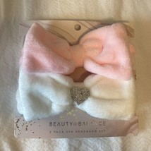 Spa Headbands for Women Ladies Faux Fur Headband Combo Pack- Set of 2 Furry - £9.64 GBP