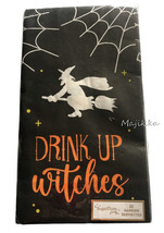 Halloween Paper Dinner Napkins Hand Buffet Towels 32 Pack Drink Up Witches - $19.48