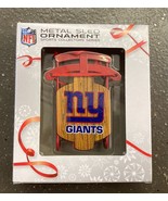 New York Giants Metal Sled Christmas Ornament - £9.70 GBP