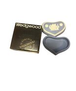 Wedgwood Jasperware Heart-Shaped Trinket Box Blue White Classical Relief... - $5.40
