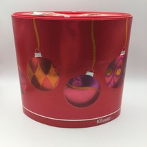 Kleenex Novelty Box Tissues Red Holiday Ornament Metallic Orange Pink Ho... - £11.78 GBP