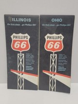 Phillips 66 Road Maps Illinois And Ohio - £11.85 GBP