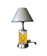 Michigan Wolverines desk lamp with chrome finish shade, table lamp - $44.99